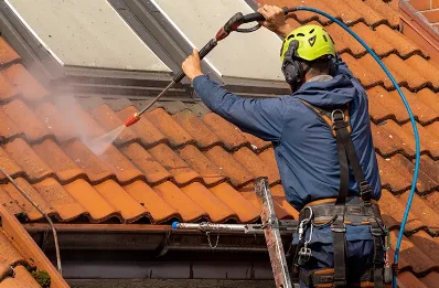 Démoussage et hydrofuge de toiture à Lacrabe